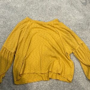 Golden Yellow long sleeve top
